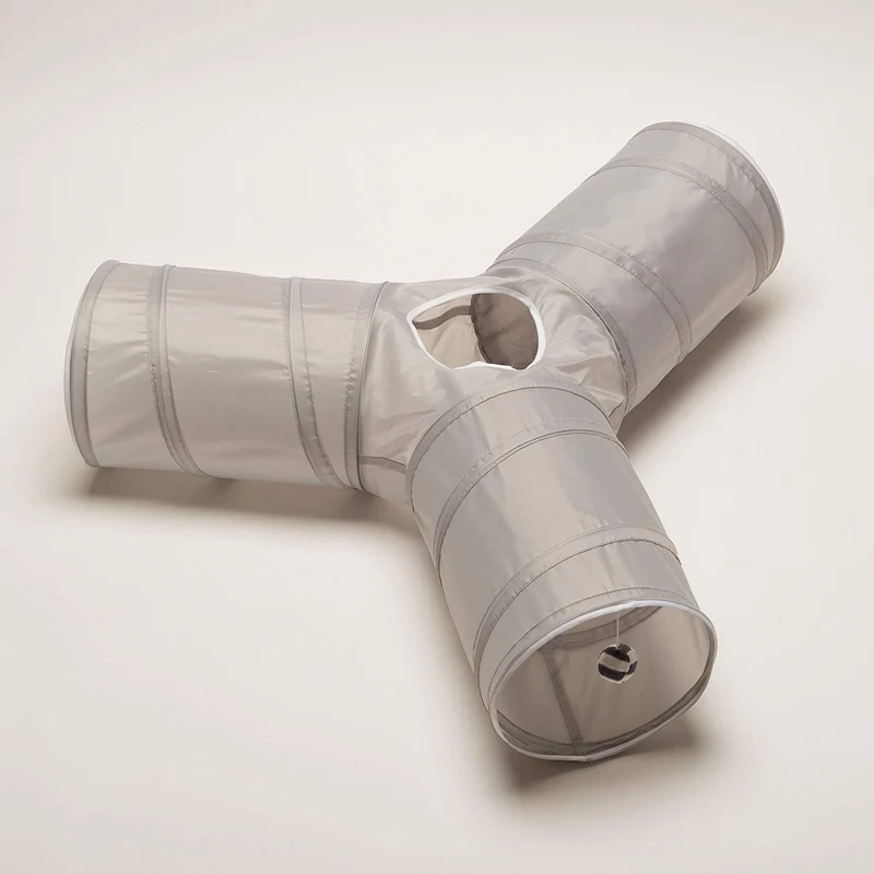 Prosper Pet Cat Tunnel - Collapsible 3 Way Play Toy - Tube Fun for Rabbits, Kittens, and Dogs