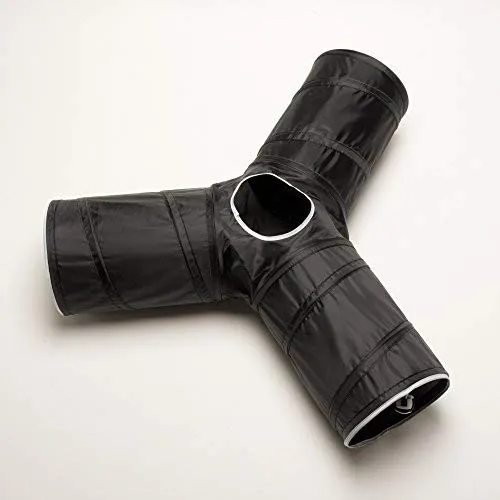 Prosper Pet Cat Tunnel - Collapsible 3 Way Play Toy - Tube Fun for Rabbits, Kittens, and Dogs