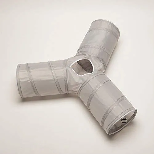 Prosper Pet Cat Tunnel - Collapsible 3 Way Play Toy - Tube Fun for Rabbits, Kittens, and Dogs