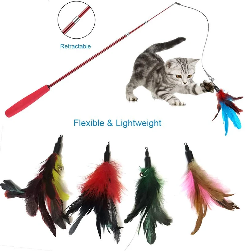 SenYoung - Juguetes interactivos para gatos, 27 piezas