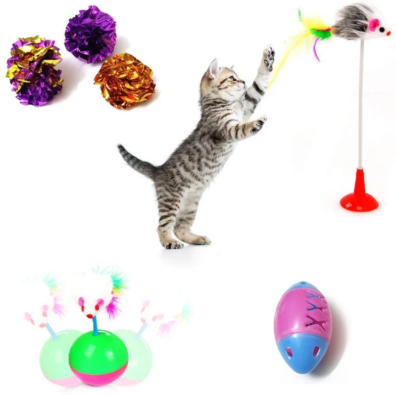 SenYoung - Juguetes interactivos para gatos, 27 piezas
