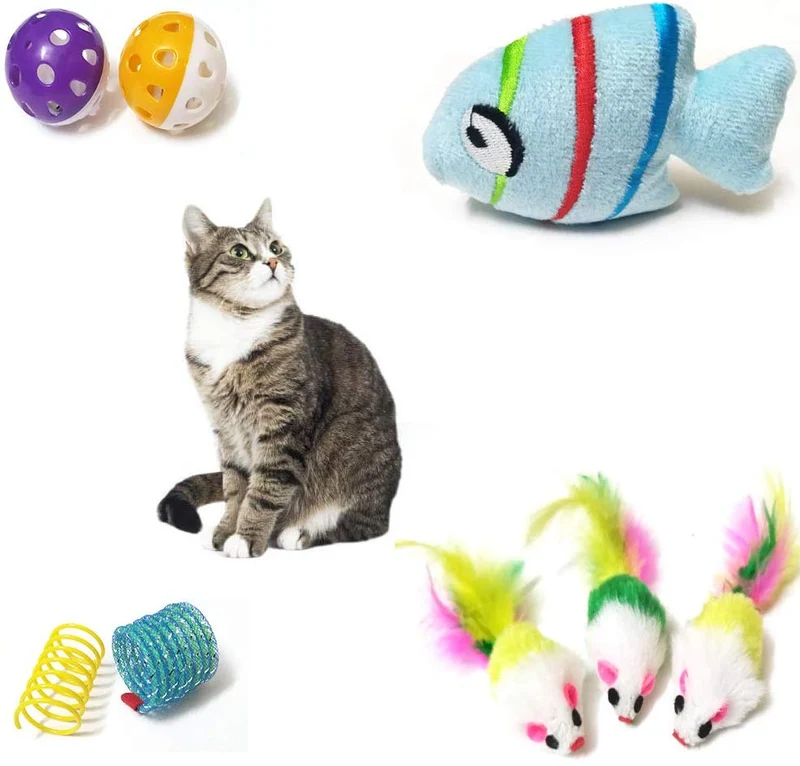 SenYoung - Juguetes interactivos para gatos, 27 piezas