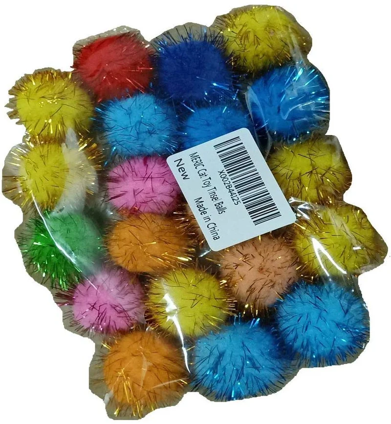 Meric Cat Toy Tinsel Balls