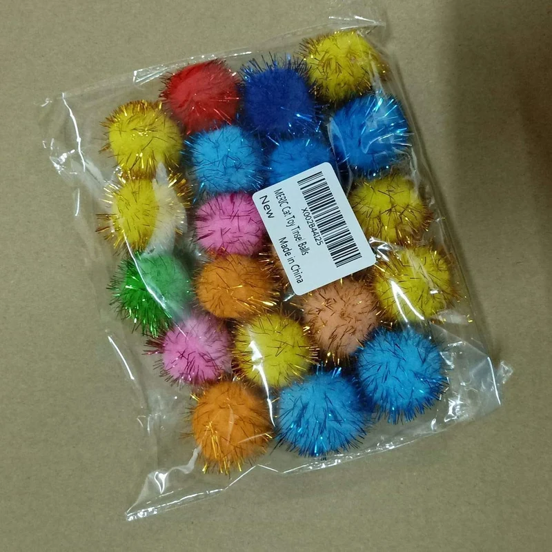 Meric Cat Toy Tinsel Balls