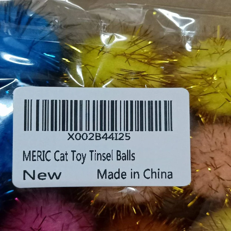 Meric Cat Toy Tinsel Balls