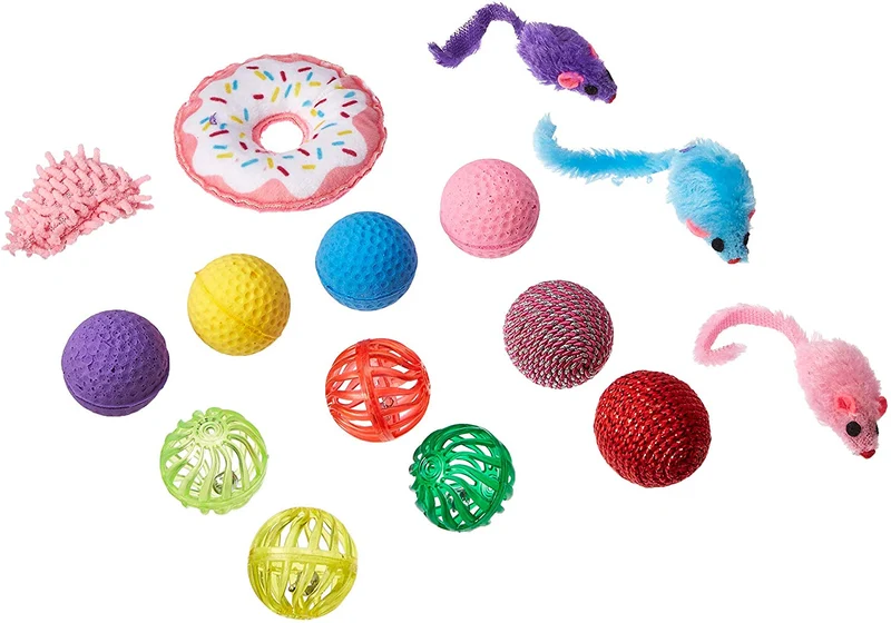 Juego de juguetes para gatos de Pet Craft Supply – Accesorios para gatos multicolor