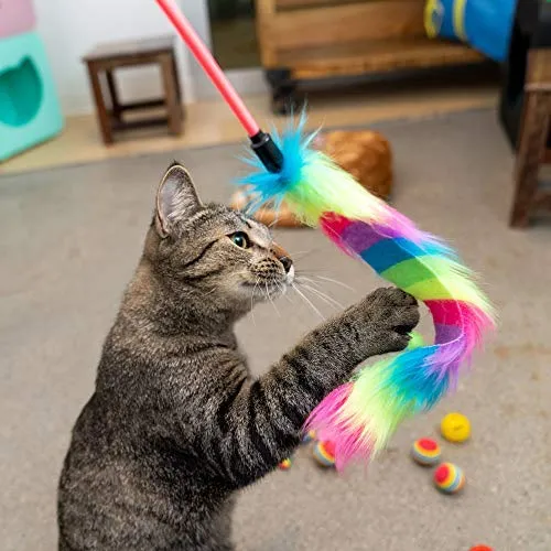 Juego de juguetes para gatos de Pet Craft Supply – Accesorios para gatos multicolor