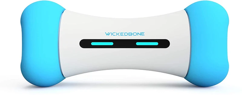Wickedbone Smart Bone, juguetes automáticos e interactivos para perros, cachorros y gatos, control de aplicaciones, seguro y duradero, mantiene a tus mascotas entretenidas todo el día
