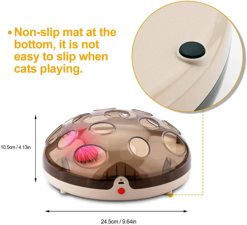 Juguetes interactivos divertidos para gato, pluma eléctrica, juguete para gato, ejercicio, perseguidor, entrenamiento, juguete para gato, recargable, Maglev, plumas, juego de atracción