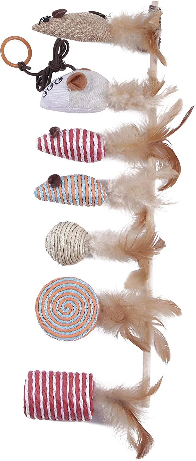 The Natural Pet Company - Colección de juguetes para gatos en caja de regalo