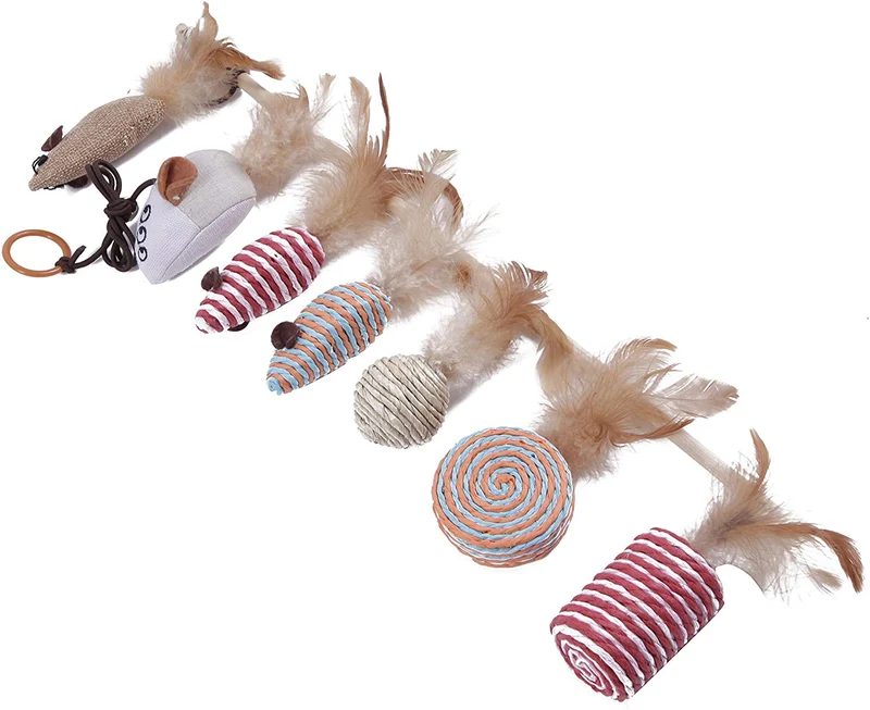 The Natural Pet Company - Colección de juguetes para gatos en caja de regalo