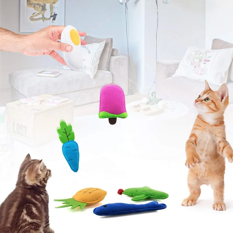AWOOF Catnip Juguetes para gatos, Naturales Catnip Kitten Juguetes Gato Juguetes Set
