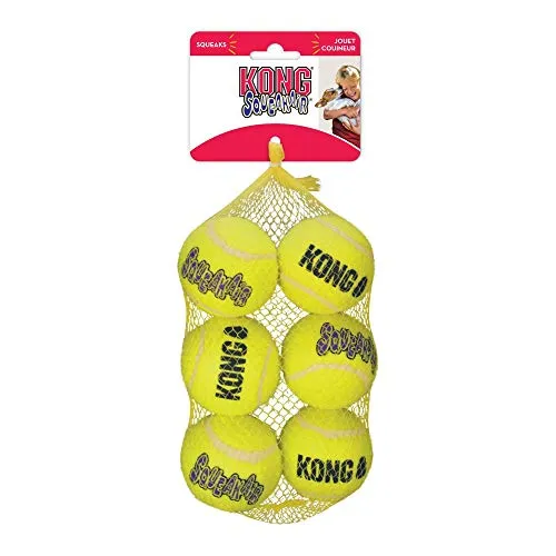 Kong Squeak Air Balls Juguete para perro (6 unidades), mediano
