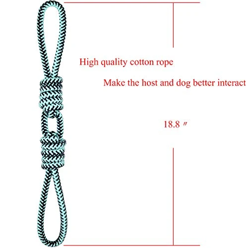 Well Love juguetes para perro. Juguetes para masticar. Cuerda de 100 % algodón natural. Juguetes chirrido, huesos para perro. Cuerdas para perro. Juguete de peluche para perros. Sogas para perro. Pelota de Tug Of War. Juguetes para perro 6 paquetes juego