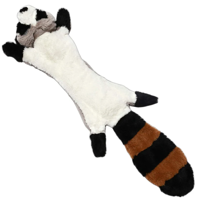 CNMGBB - Juguete para perro con chirridos, peluche de peluche resistente y sin pelusas, juguete para perros de tamaño mediano y grande, paquete de 5 (peluche para zorros y pingüinos), 24.0 in