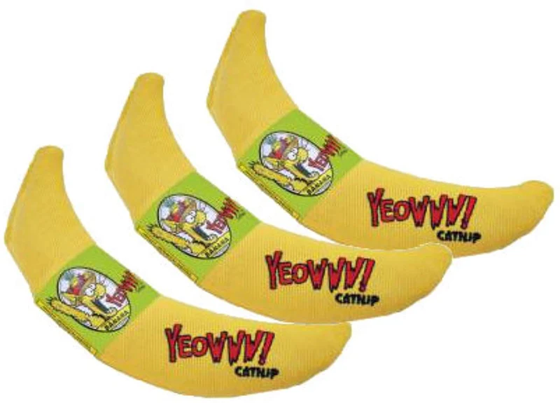 Juguete para. duckyworld 100% orgánica Catnip Hojas y flor juguete de gato plátano paquete de 3