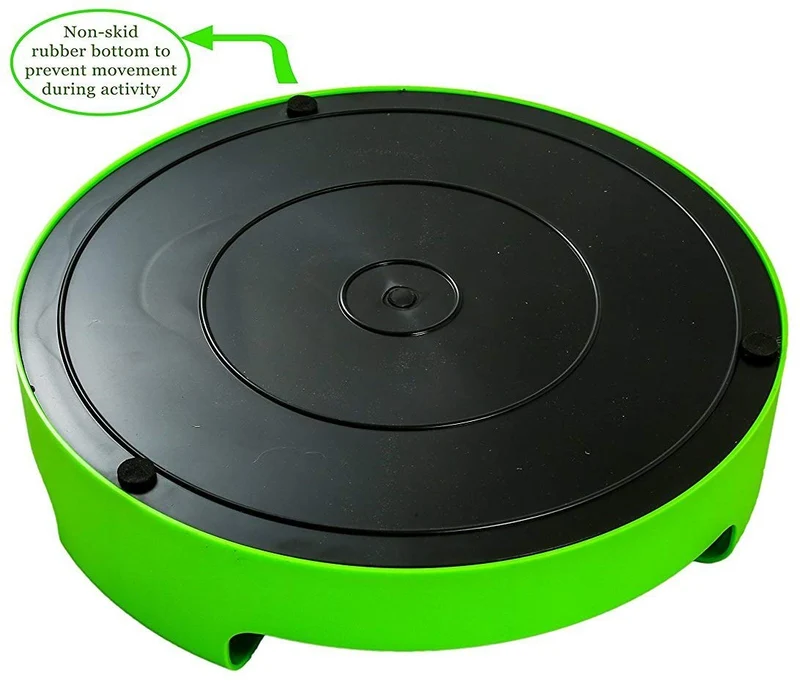 AroPaw Juguetes interactivos para gatos – Juguete para gatos con ratón giratorio y una almohadilla para rascar dos en uno – Atrapa el ratón – Ratón de juguete para gatos (Catnip no incluido) – Juguetes para gatitos de calidad