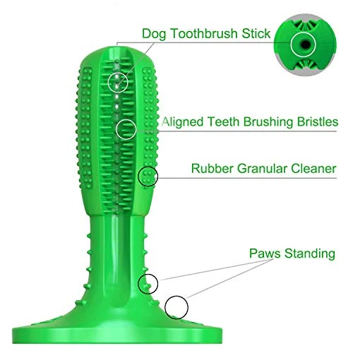Cepillo de dientes de goma natural para perros de HETOO