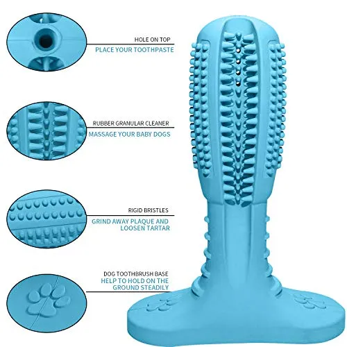 Cepillo de dientes de goma natural para perros de HETOO
