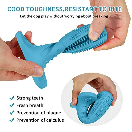 Cepillo de dientes de goma natural para perros de HETOO
