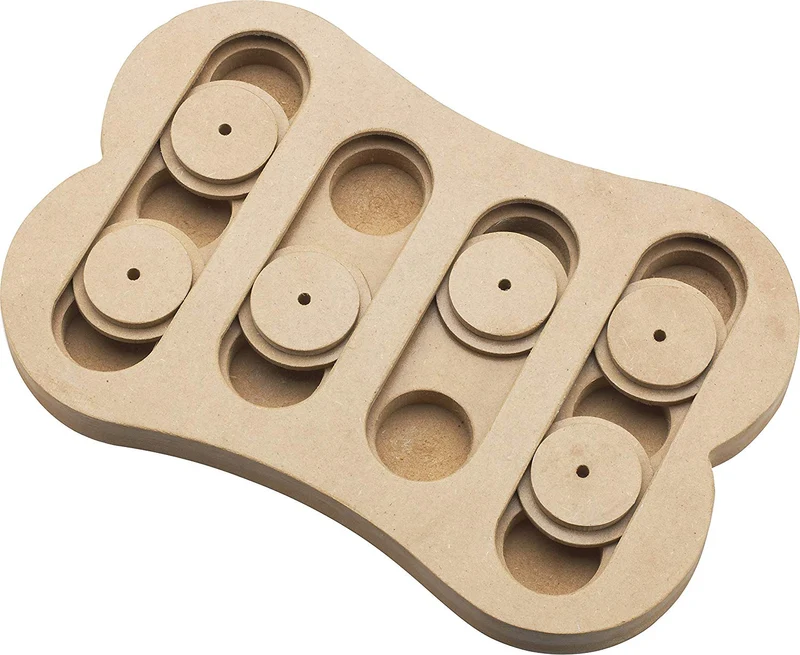 Rompecabezas de juguete de hueso interactivo para mascotas