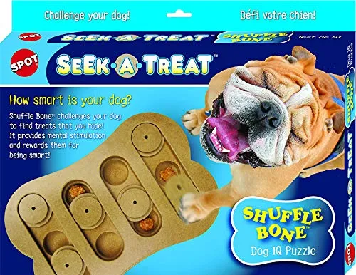 Rompecabezas de juguete de hueso interactivo para mascotas
