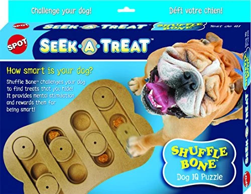 Rompecabezas de juguete de hueso interactivo para mascotas