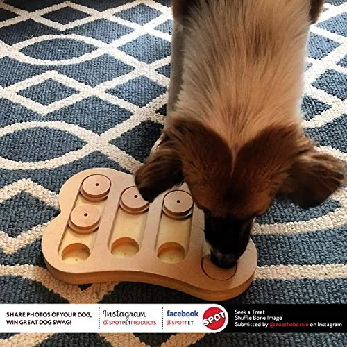 Rompecabezas de juguete de hueso interactivo para mascotas