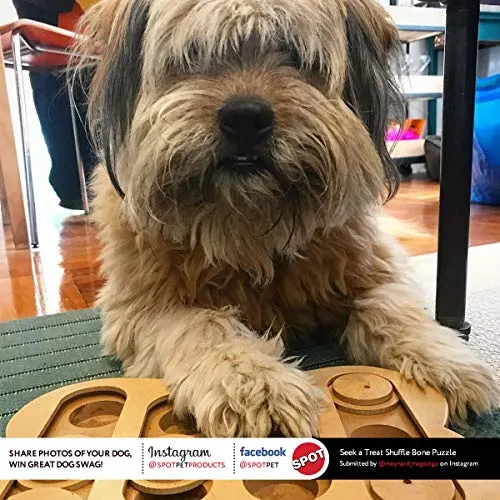 Rompecabezas de juguete de hueso interactivo para mascotas