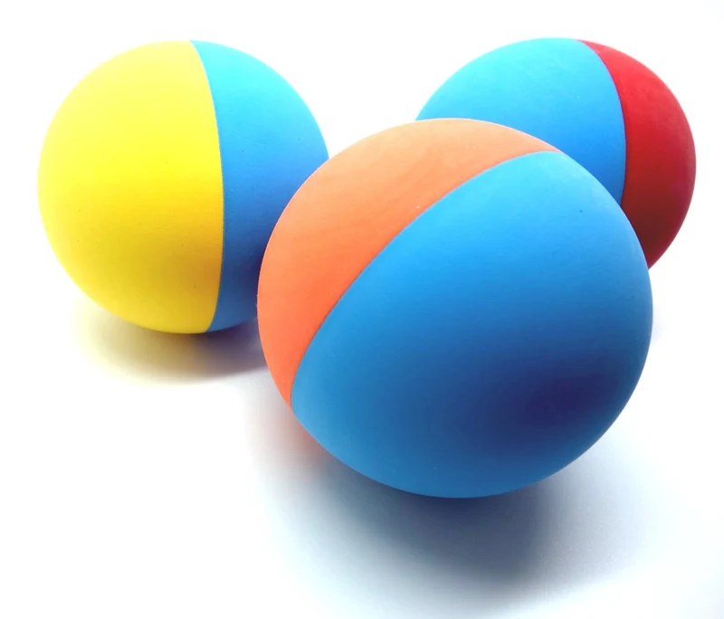 Bolas de goma para perro, tamaño de pelota de tenis, prácticamente indestructibles (3 unidades)