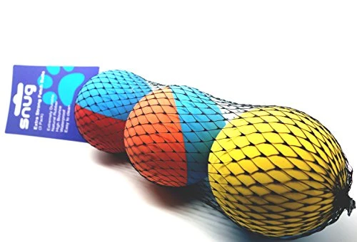 Bolas de goma para perro, tamaño de pelota de tenis, prácticamente indestructibles (3 unidades)