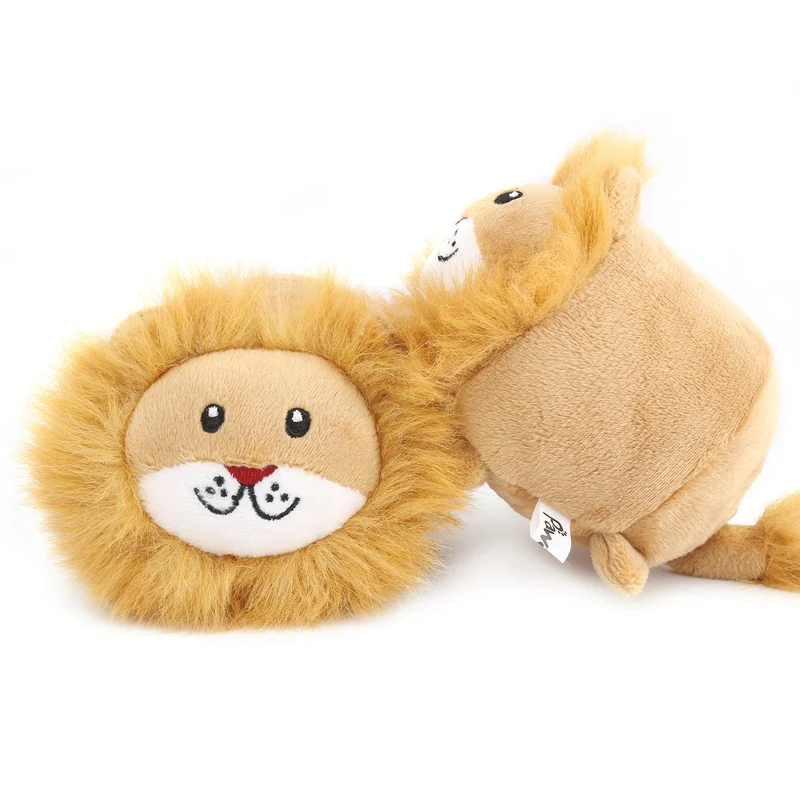 Pawaboo Juguetes de peluche para perro, [2 unidades] Juguetes de peluche para mascotas con suave de pelo sintético, juguete para cachorros, masticable, muñeca de peluche no tóxico