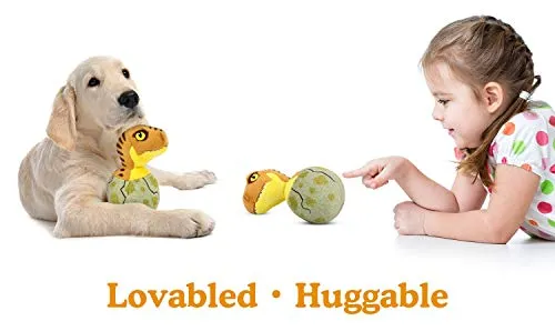 Pawaboo Juguetes de peluche para perro, [2 unidades] Juguetes de peluche para mascotas con suave de pelo sintético, juguete para cachorros, masticable, muñeca de peluche no tóxico