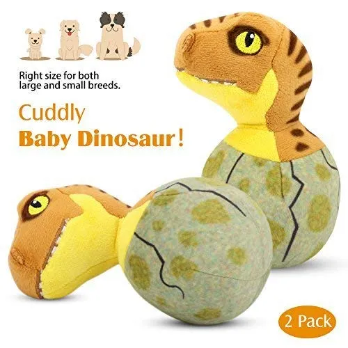 Pawaboo Juguetes de peluche para perro, [2 unidades] Juguetes de peluche para mascotas con suave de pelo sintético, juguete para cachorros, masticable, muñeca de peluche no tóxico