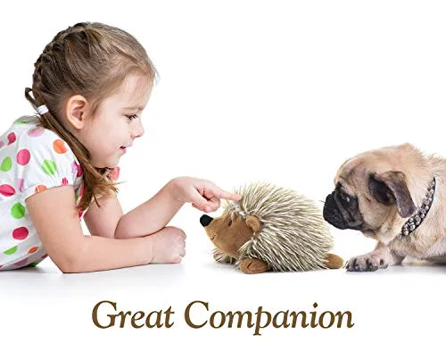 Pawaboo Juguetes de peluche para perro, [2 unidades] Juguetes de peluche para mascotas con suave de pelo sintético, juguete para cachorros, masticable, muñeca de peluche no tóxico