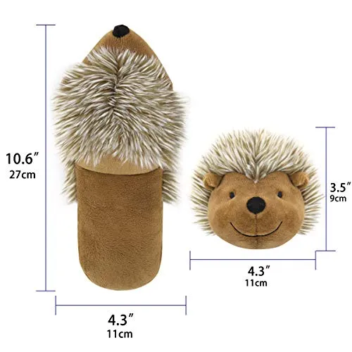 Pawaboo Juguetes de peluche para perro, [2 unidades] Juguetes de peluche para mascotas con suave de pelo sintético, juguete para cachorros, masticable, muñeca de peluche no tóxico
