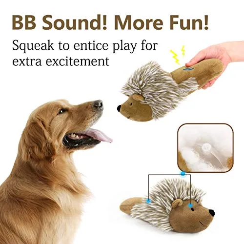 Pawaboo Juguetes de peluche para perro, [2 unidades] Juguetes de peluche para mascotas con suave de pelo sintético, juguete para cachorros, masticable, muñeca de peluche no tóxico