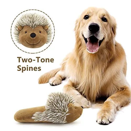 Pawaboo Juguetes de peluche para perro, [2 unidades] Juguetes de peluche para mascotas con suave de pelo sintético, juguete para cachorros, masticable, muñeca de peluche no tóxico