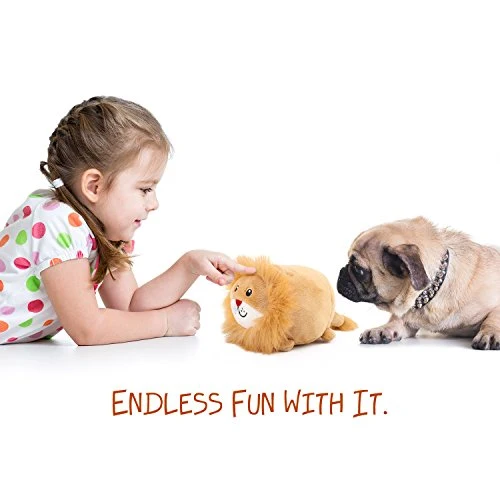 Pawaboo Juguetes de peluche para perro, [2 unidades] Juguetes de peluche para mascotas con suave de pelo sintético, juguete para cachorros, masticable, muñeca de peluche no tóxico