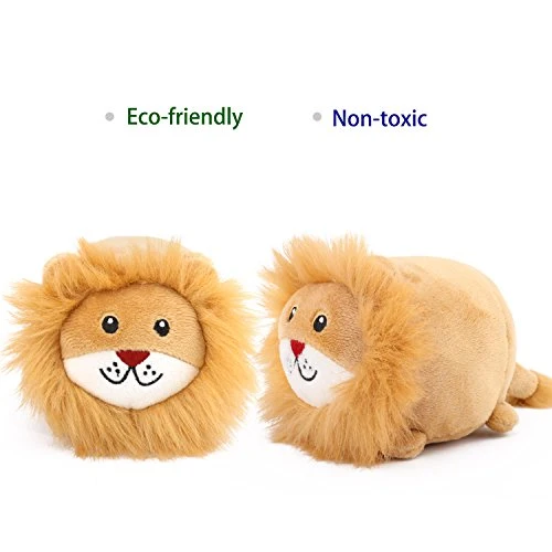 Pawaboo Juguetes de peluche para perro, [2 unidades] Juguetes de peluche para mascotas con suave de pelo sintético, juguete para cachorros, masticable, muñeca de peluche no tóxico