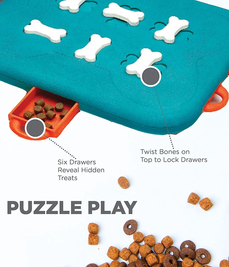 Outward Hound Nina Ottosson Dog Casino - Juego de puzzle para perros interactivo estimulante para dispensar dulces