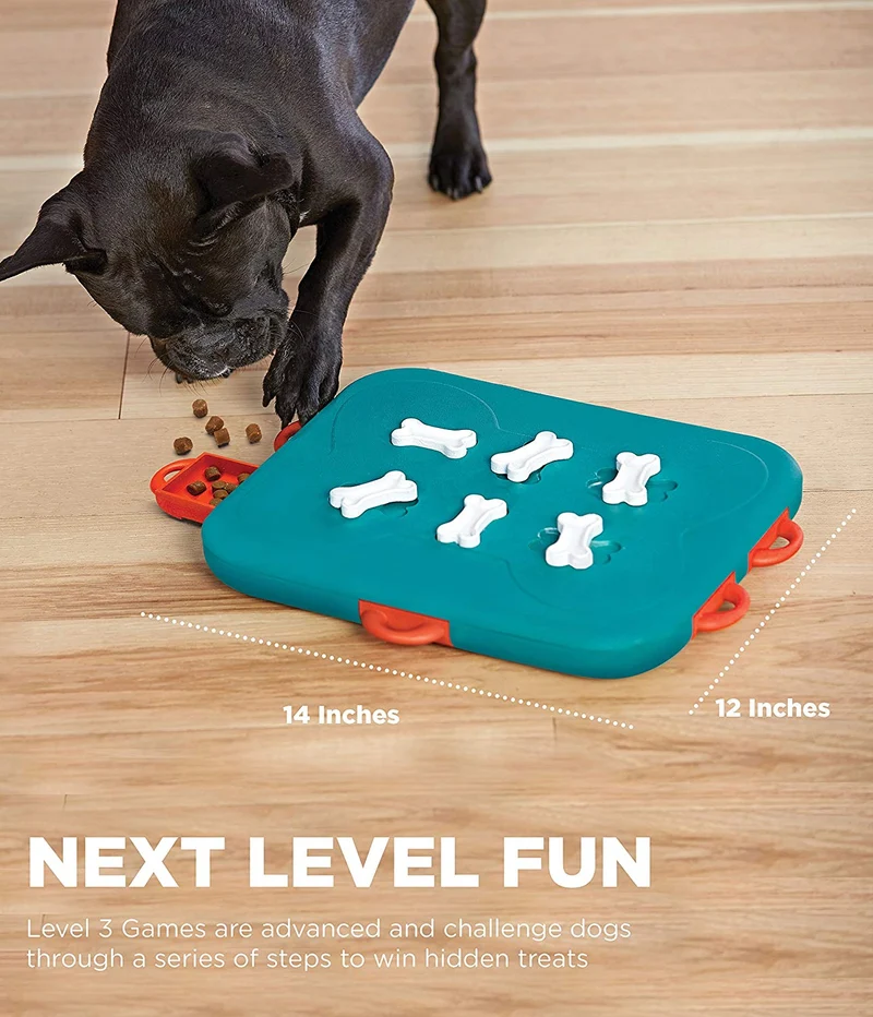 Outward Hound Nina Ottosson Dog Casino - Juego de puzzle para perros interactivo estimulante para dispensar dulces