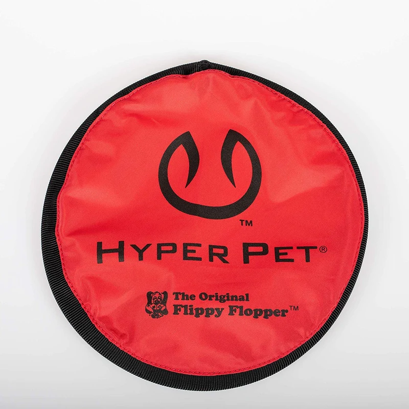 Hyper Pet Flippy Flopper Dog Frisbee Juguetes interactivos para perros [disco volador perro Fetch Toy – Flota en agua y seguro en los dientes] (los colores pueden variar)