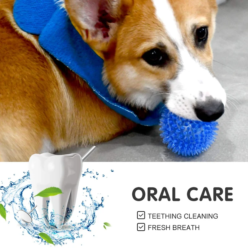Bolas chirriantes para perros pequeños, pelotas de goma para perros, 6 unidades, colores brillantes, bolas de juguete para perro, juguetes chillones para perros, juguetes para masticar para perros pequeños, juguetes de dentición para cachorros