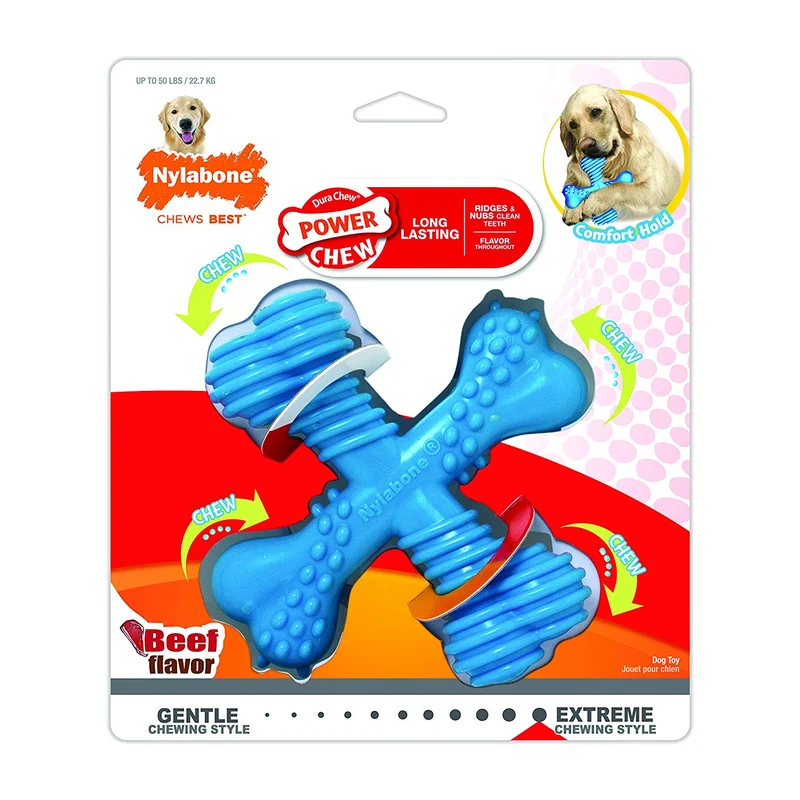 Nylabone Power Chew Juguete para perro duradero, carne de vacuno,