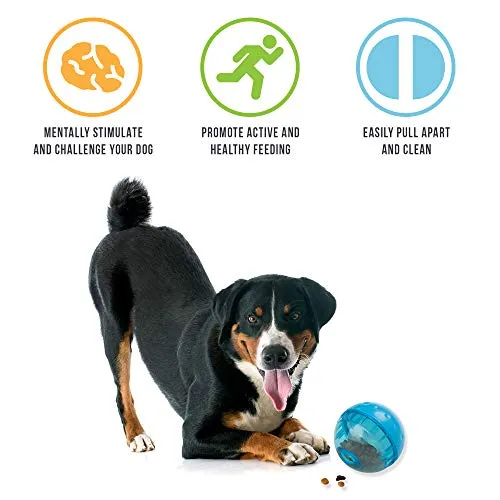 OurPets IQ Treat Ball Interactive Food Dispensing Dog Toy (Colors May Vary)