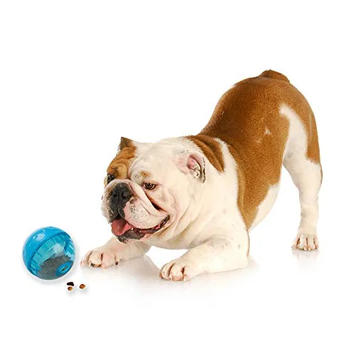 OurPets IQ Treat Ball Interactive Food Dispensing Dog Toy (Colors May Vary)