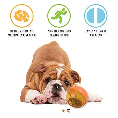 OurPets IQ Treat Ball Interactive Food Dispensing Dog Toy (Colors May Vary)