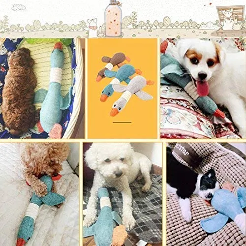 Vitscan Dog Toys for Aggressive Chewers Indestructible Large Breed and Squeaky Goose for Large Small Medium Dogs