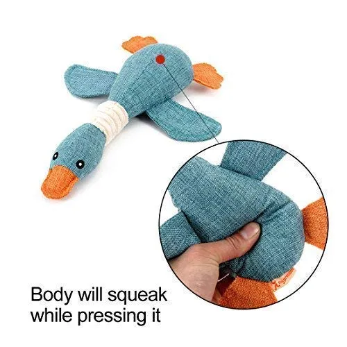Vitscan Dog Toys for Aggressive Chewers Indestructible Large Breed and Squeaky Goose for Large Small Medium Dogs